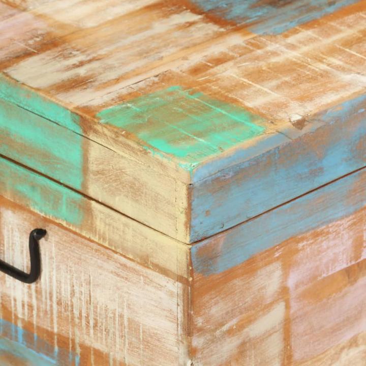 Actual product image VidaXL Chest solid old wood,Colour: Multicoloured,Material: Solid wood (73 x 39 x 41 cm)