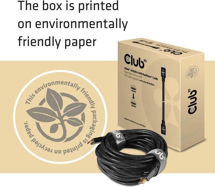 Produktbild Club 3D HDMI 2.0 4K60Hz RedMere-Kabel 10 m (10 m, HDMI)