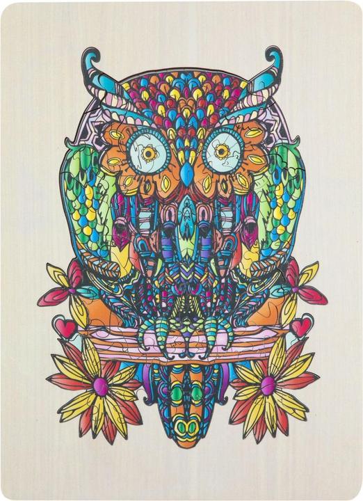 Actual product image Grafix Wooden puzzle owl 133 pieces FSC (133 pieces)