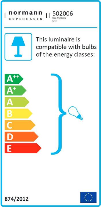 Energie-Label Normann Copenhagen Rise (E14)