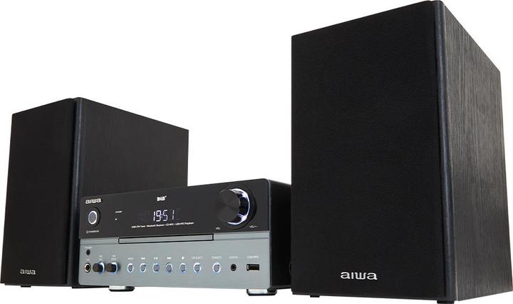 Produktbild Aiwa MSBTU-700 mikrojärjestelmä, hopea (Bluetooth, CD Player, 1x 25 W)
