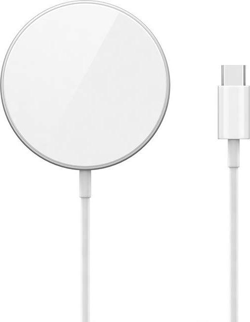 Actual product image Epico Fast Magnetic Wireless Charger - silver (15 W)
