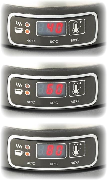 Produktbild Rosenstein & Söhne Edelstahl-Wasserkocher mit Temperatur-Wahl (1.80 l, EU-Stecker)