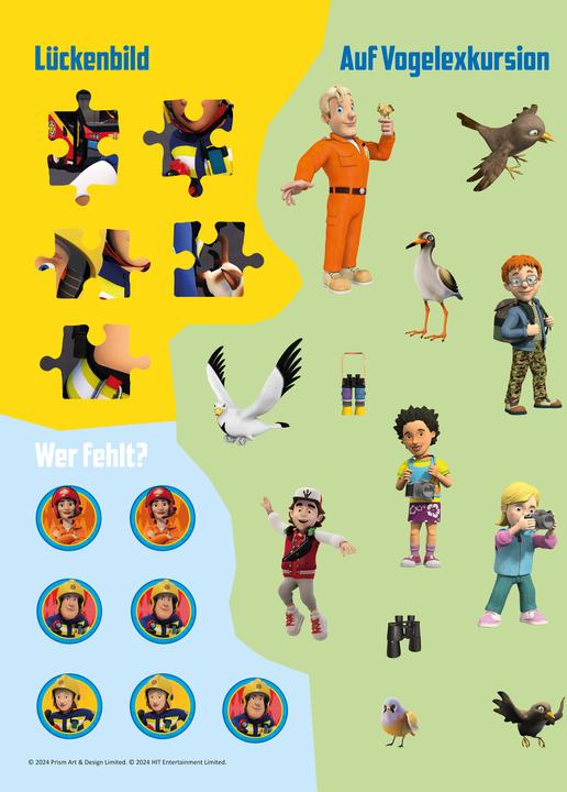 Actual product image Panini Fireman Sam: 1001 stickers: stickers - puzzles - colouring in