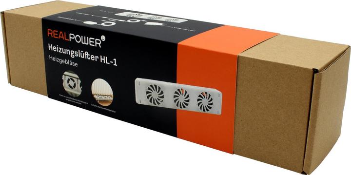 Productafbeelding RealPower Heizungslüfter HL-1,Lüfter mit 3 Ventilatoren