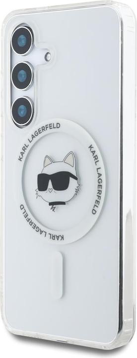 Produktbild Karl Lagerfeld HC Magnetic IML Metal Choupette Head case for Samsung Galaxy S25 Plus white (Samsung Galaxy S25+)