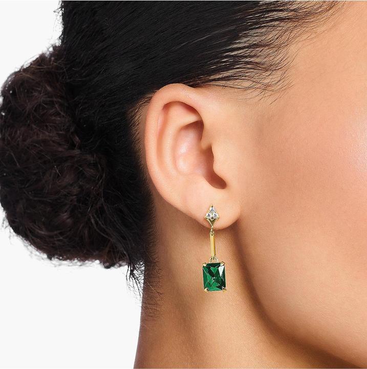 Image du produit Thomas Sabo Boucles d'oreilles pierre verte or (Argent 925)