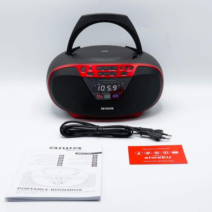 Actual product image Aiwa BBTU-400RD (FM, Bluetooth)