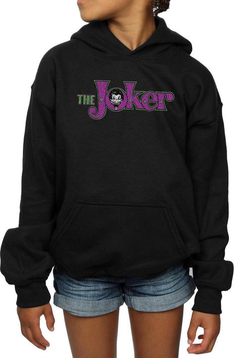 Actual product image Girls The Joker Crackle Logo Hoodie (128)