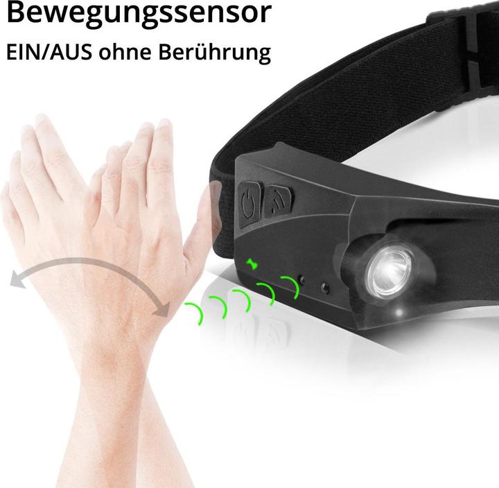 Produktbild Stahlwerk LED Stirnlampe ALS-350 ST mit integriertem Akku 5 Licht-Modi (350 lm)