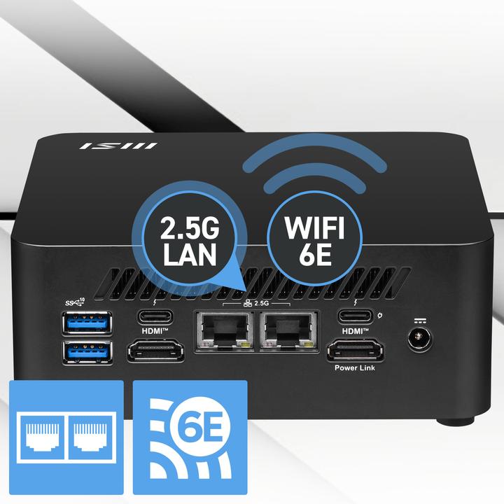 Actual product image MSI Cubi NUC 1MG (without operating system) (Intel Core 5 120U, 8 GB, 512 GB, Intel UHD Graphics)