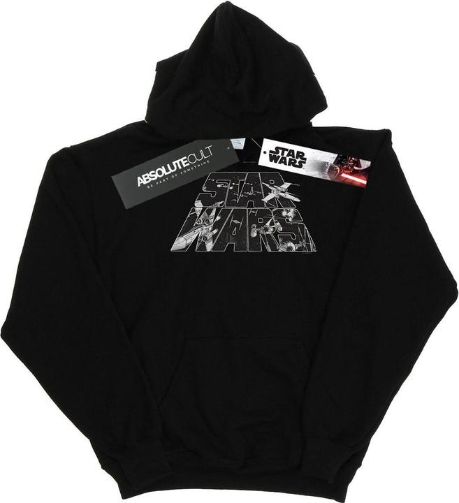 Produktbild Star Wars Logo Space Sketch Kapuzenpullover (S)