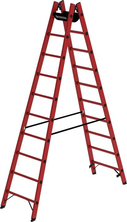 Produktbild Munk Sprossen-Stehleiter GFK 2x10 Sprossen (Stehleiter, 295 cm)