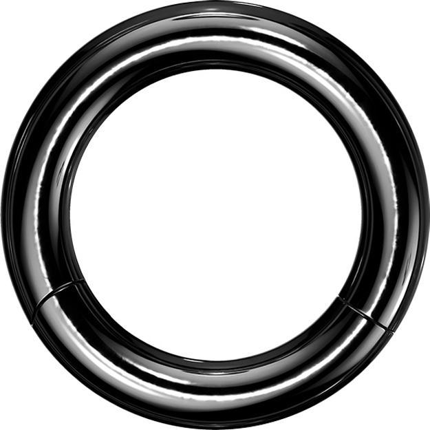 Produktbild Star Piercing Segmentring klappbar schwarz (Chirurgenstahl 316L, ohne Messing)