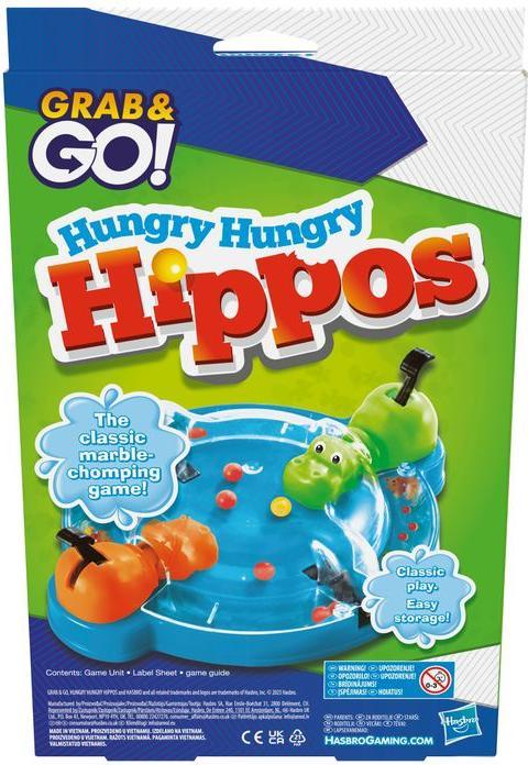 Komelon Travel game Hungry Hungry Hippos Grab&Go