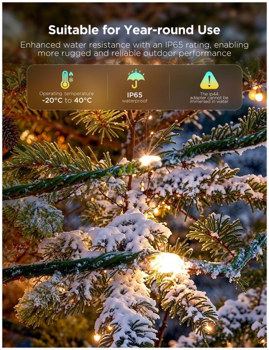 Image du produit Govee Lumières de cordes de Noël 2 (20 m)