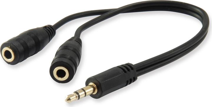 Produktbild equip Audio Splitter Y-Kabel (0.13 m, 3.5mm Klinke (AUX))