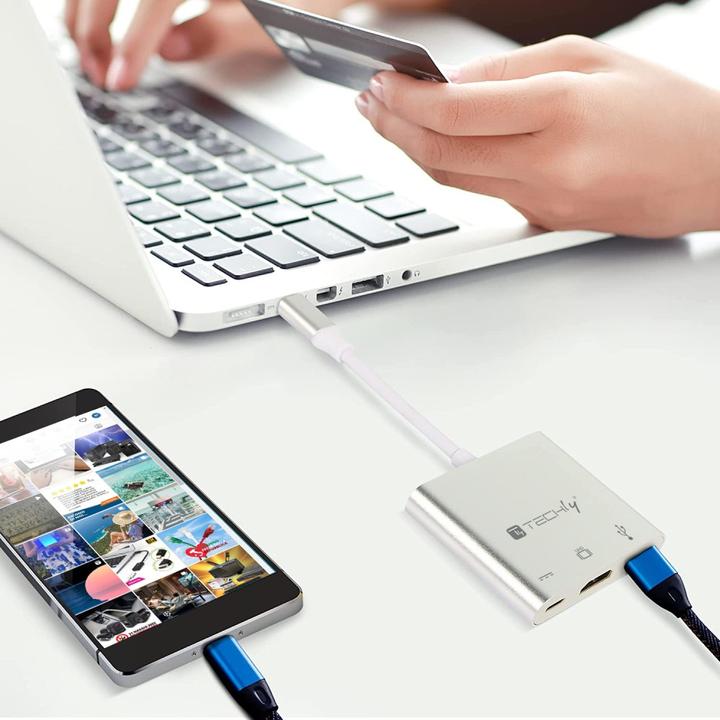 Immagine prodotto Techly Cavo convertitore adattatore da USB-C a (USB-C, 1 Porti)