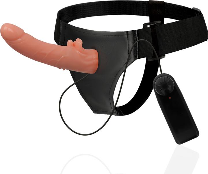 Actual product image Harness Attraction HECTOR VIBRATOR FLESH 20 X 3.5CM