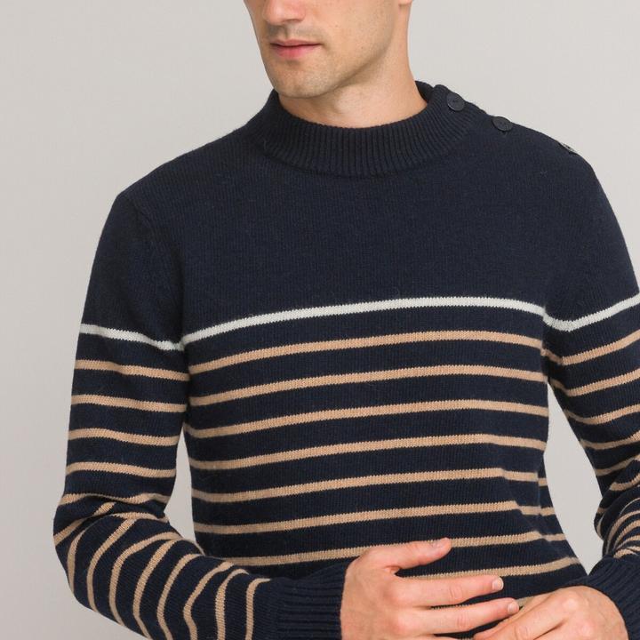 Produktbild La Redoute Collections Gestreifter Pullover im Matrosenstil (XL)