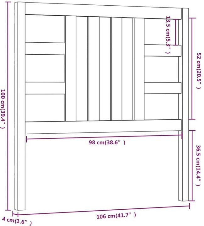Produktbild VidaXL Lior (106 x 4 x 100 cm)