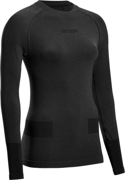 Cep Testival Neuware Merino Base Layer Funktionsshirt Lang Black Damen
