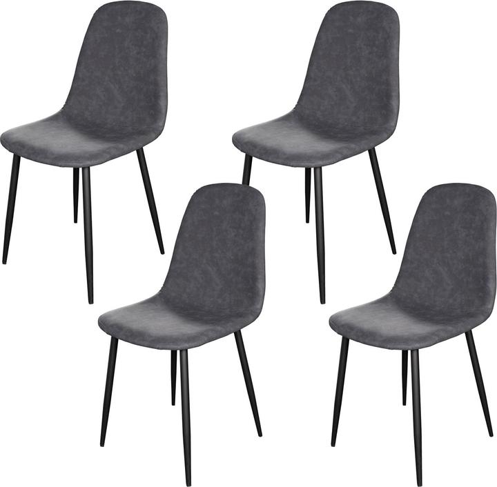 Produktbild HTI-Living Stuhl Savannah PU 4er-Set