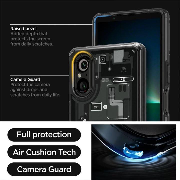 Actual product image Spigen Ultra Hybrid case for Sony Xperia 5 V - Zero One (Sony Xperia 5 V)