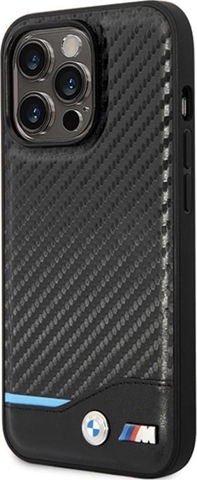 Produktbild BMW Etui BMHCP13X22NBCK iPhone 13 Pro Max 6.7" czarny/black hardcase Leather Carbon (Apple iPhone 13 Pro Max)