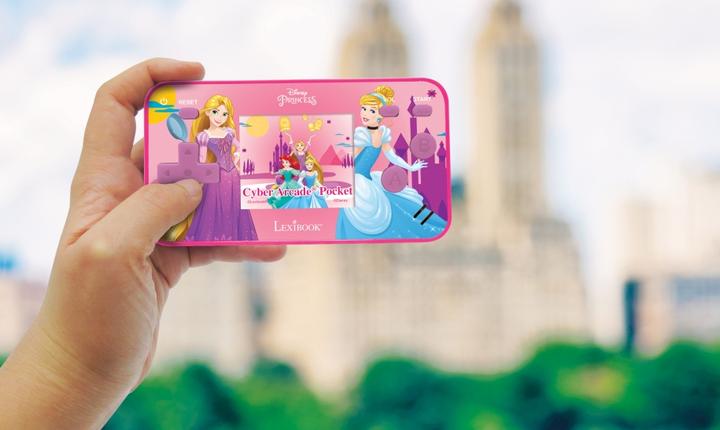 Actual product image Lexibook Disney Princess Cyber Arcade Pocket Game Console Display 1.8 Inch 150 Games 10 Disney Princess