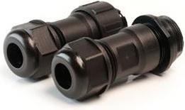 Actual product image Rs Pro Round connector plug, socket 2-pole / 10.0A cable mounting, solder connection IP68