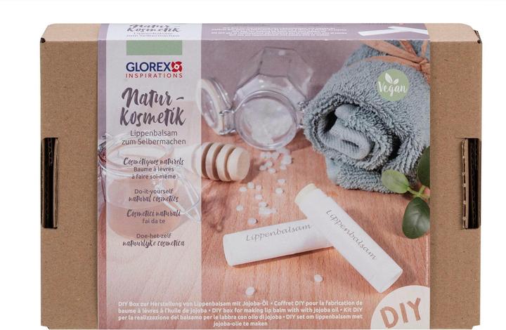 Immagine prodotto Glorex Set completo di cosmetici naturali "Balsamo labbra con olio di jojoba