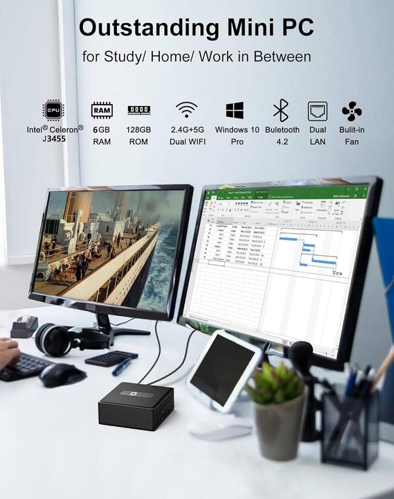 Produktbild Awow Mini PC mit Celeron J3455 Prozessor (Intel Celeron J3455)