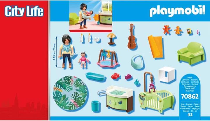 Image du produit Playmobil Chambre de bébé avec figurines (70862, Playmobil City Life)
