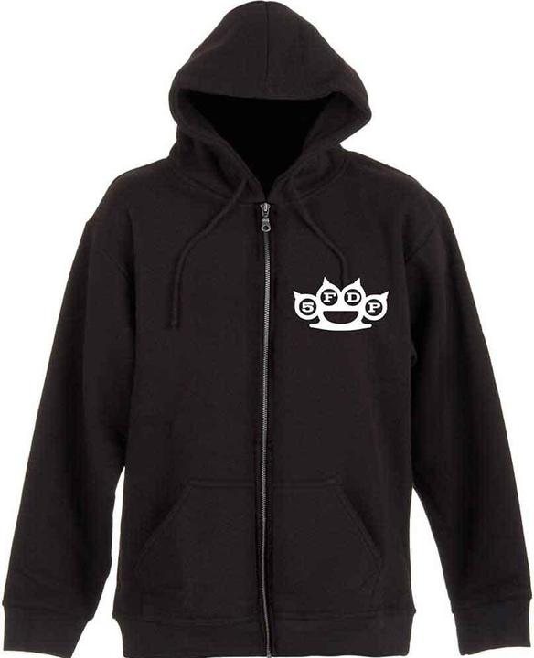 Five Finger Death Punch Hoodie mit durchgehendem Reissverschluss Rückseitiger Aufdruck
