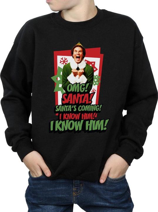 Actual product image Elf Boys OMG Santa Sweatshirt (140, 146)