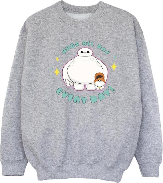 Actual product image Disney Girls Big Hero 6 Baymax Hugs Everyday Sweatshirt (116)