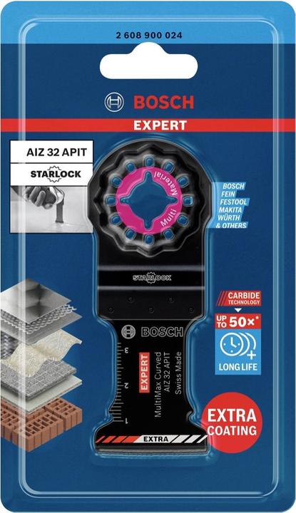 Actual product image Bosch Professional Zubehör EXPERT MultiMax AIZ 32 APIT blade for multi-function tools, 32 mm, 5 pieces