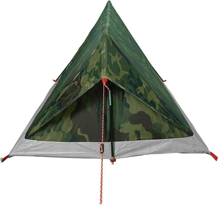 Immagine prodotto VidaXL Tenda da campeggio 2 persone con motivo mimetico impermeabile (Tenda a cupola, 1.40 kg, 2 persone)