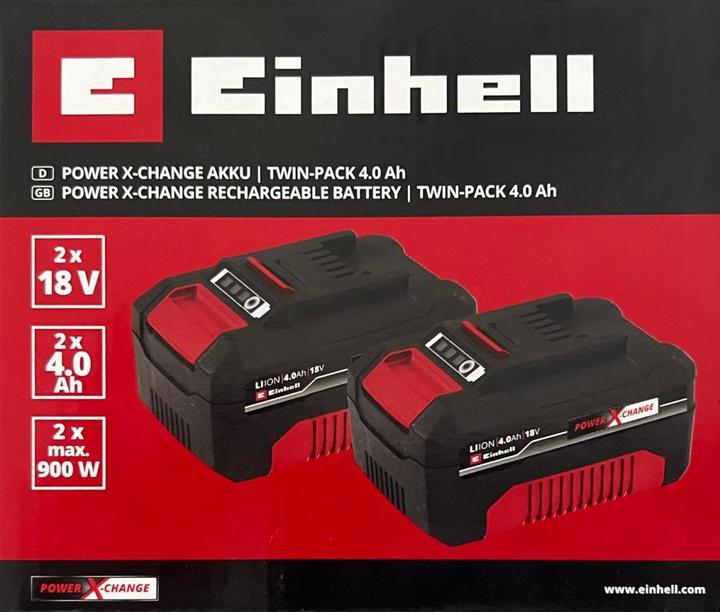 Productafbeelding Einhell 2x18V 4,0Ah PXC-Twinpack CB A1 (18 V)