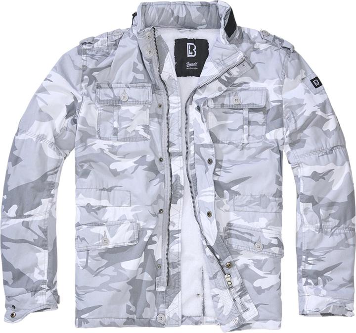 Brandit Britannia Winter Outdoorjacke Grösse 4XL Farbe Schneesturm/Tarnmuster (4XL)