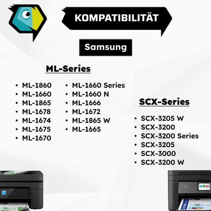 Actual product image Inkadoo Toner economy set compatible to Samsung MLT-D 1042 S/ELS / 1042S contains 2x toner cartridge (FC)