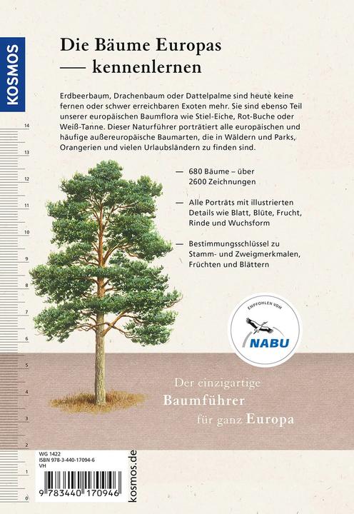 Actual product image Kosmos Der Kosmos-Baumführer Europa (German, Margot Spohn, Roland Spohn, 2022)