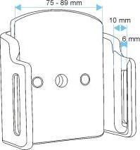 Actual product image Brodit Passive holder with tilt swivel - Holder for car for cell phone