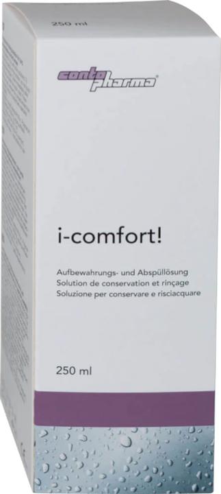 Image du produit Contopharm solution de conservation et de rinçage i-comfort! i-comfort! (Entretien des lentilles dures, 250 ml)