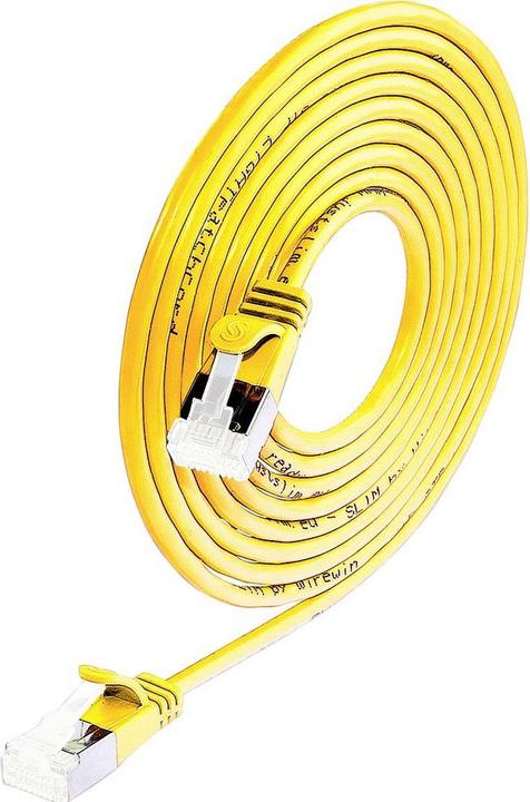 Actual product image Wirewin Slim patch cable: U/FTP, 2.0m, yellow (U/FTP, CAT6a, 2 m)