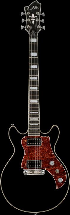 Hagstrom E-Gitarre, Megin, Black Gloss (Electric guitar)