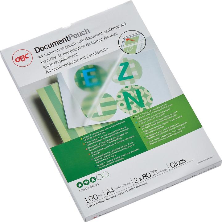 Immagine prodotto GBC Film di laminazione (A4, 100 Pezzo/i, 80 µm)