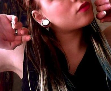 Image du produit Hermex 20mm Plug Oreille Expander Piercing en Bioplastique Blanc - Blanc (Silicone, Acrylique)