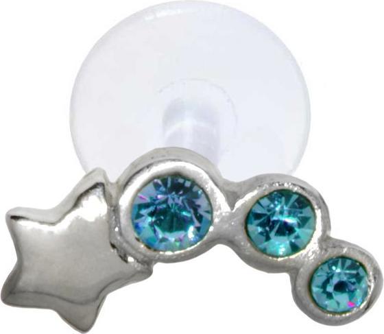 Immagine prodotto Bijouteria Piercing orecchio (Bioplastica, Vetro (di orologio), Argento 925)